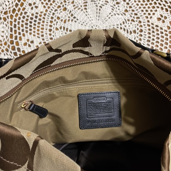 Coach shoulder bag, brown/tan, like new - Picture 2 of 5